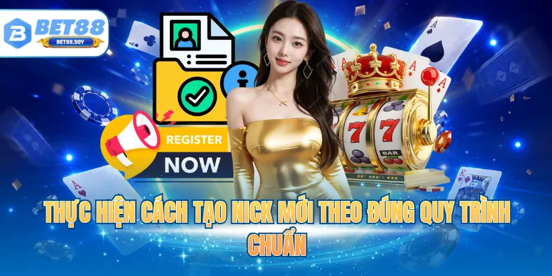 Thực hiện cách tạo nick mới theo đúng quy trình chuẩn