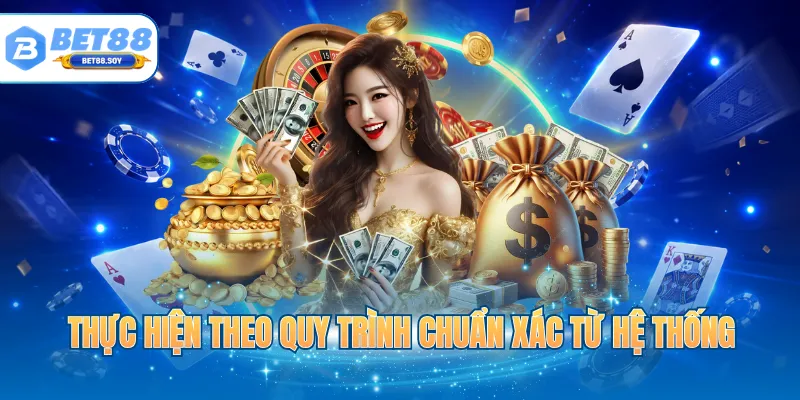 Thực hiện theo quy trình chuẩn xác từ hệ thống